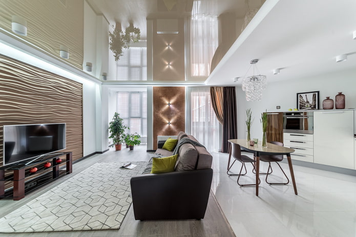 estrutura tensionada em um estilo moderno estilo
