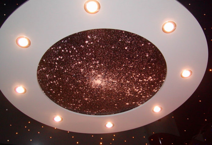 teto falso com glitter