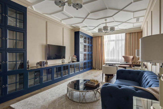 interior do escritório em estilo neoclássico