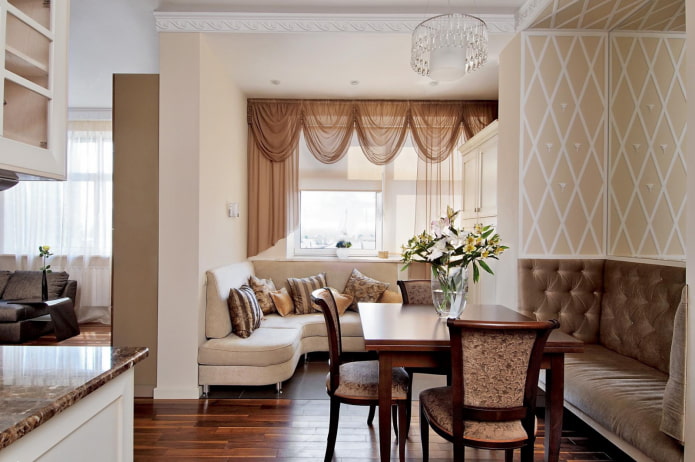 móveis no interior em estilo neoclássico