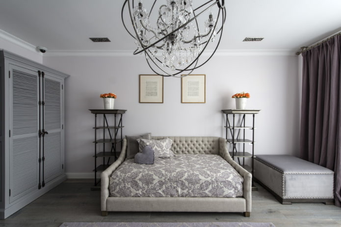 móveis no interior em estilo neoclássico