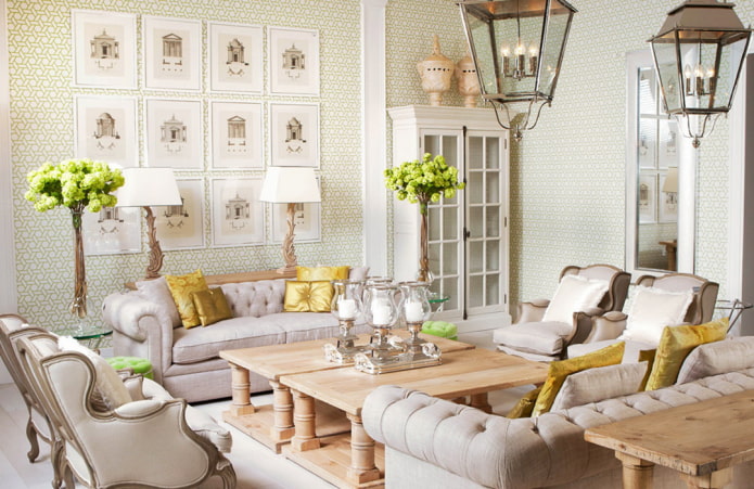 decoração de interiores neoclássica