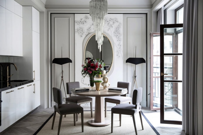 decoração de interiores neoclássica