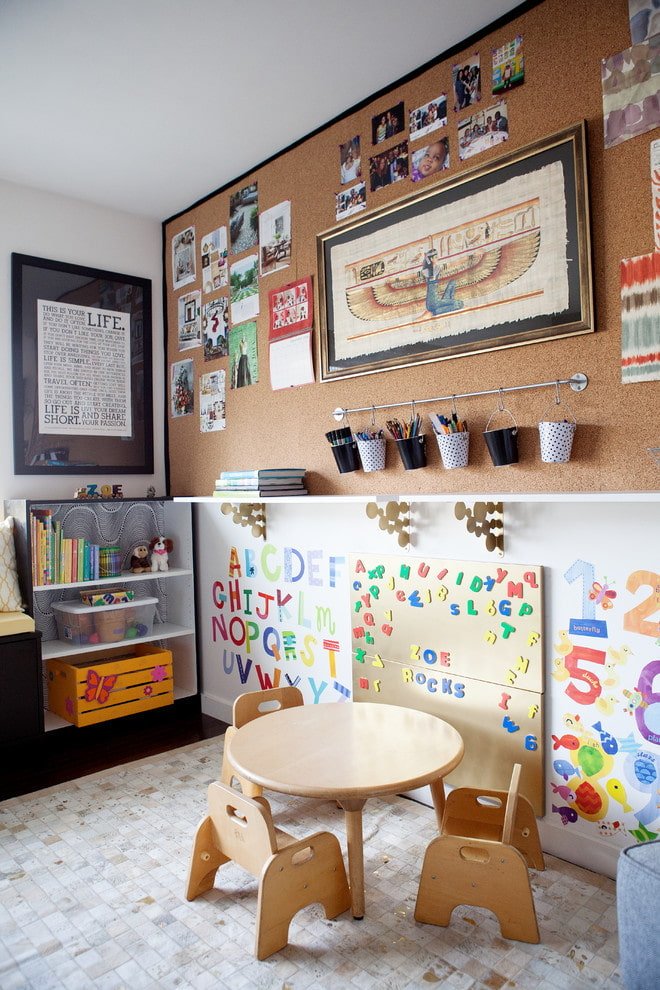 Decoração infantil de cortiça
