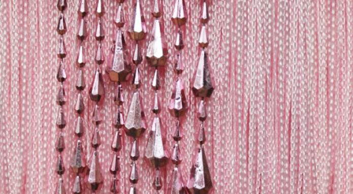 cortinas de fio com contas