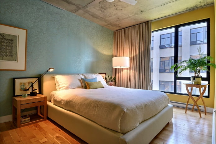 cortinas noturnas bege no quarto