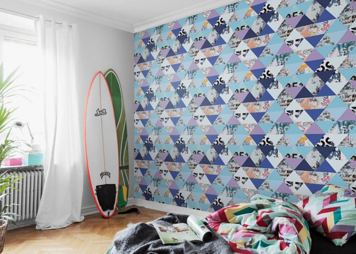 quarto infantil com pranchas de surfe