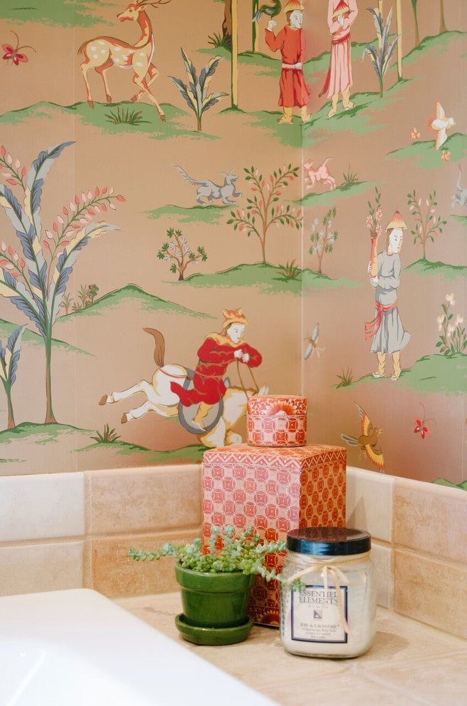 Papel de parede estilo japonês