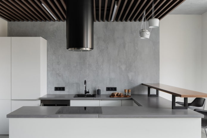 Gesso decorativo na cozinha