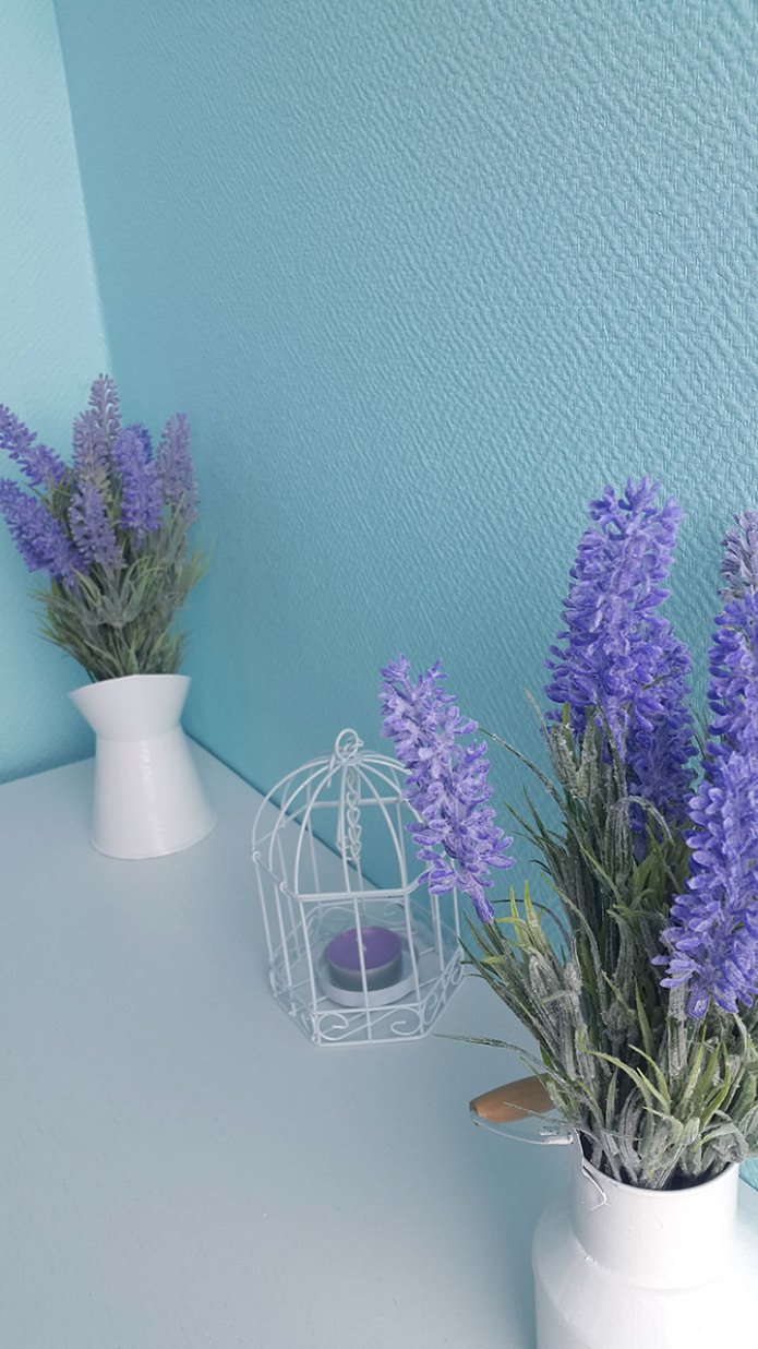 papel de parede de vidro azul