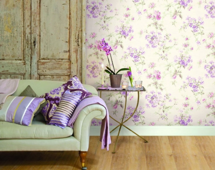 papel de parede com estampa floral