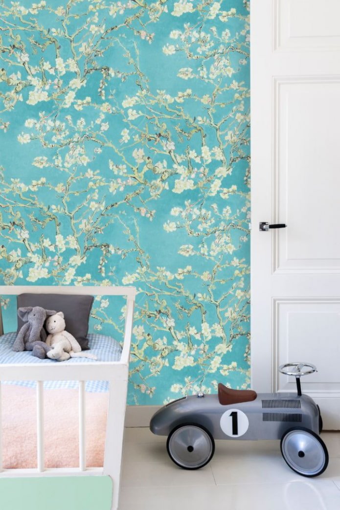 papel de parede com imagem de flores de cerejeira