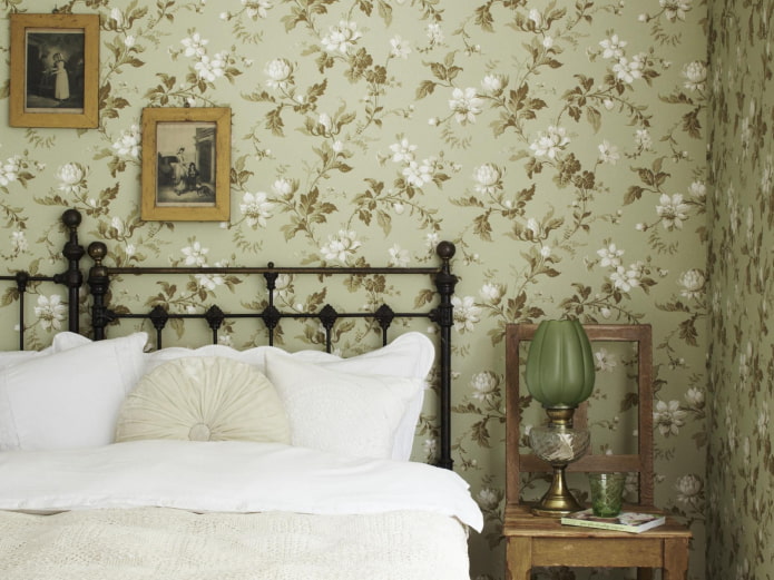 papel de parede não tecido com estampa floral