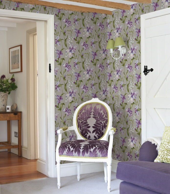 papel de parede com íris no interior 