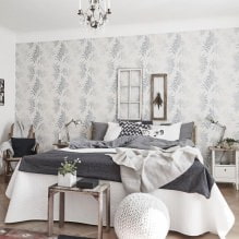 Papel de parede cinza: combinações, design, escolha de móveis e cortinas, 101 fotos no interior-3