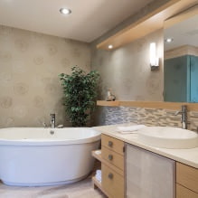 Papel de parede cinza: combinações, design, escolha de móveis e cortinas, 101 fotos no interior-22