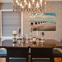 Papel de parede cinza: combinações, design, escolha de móveis e cortinas, 101 fotos no interior-24
