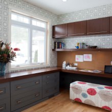 Papel de parede cinza: combinações, design, escolha de móveis e cortinas, 101 fotos no interior-12