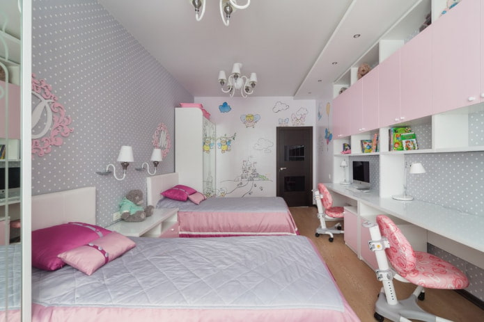 quarto infantil para duas meninas