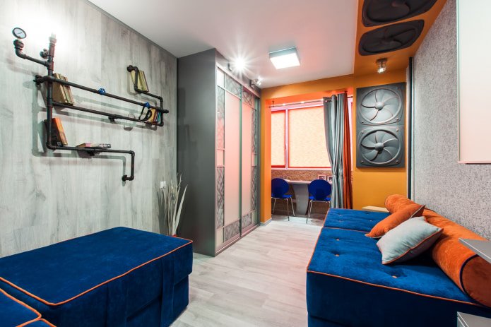 sala estilo loft