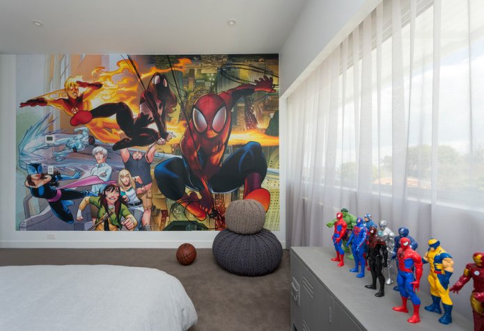 Papel de parede fotográfico homem-aranha
