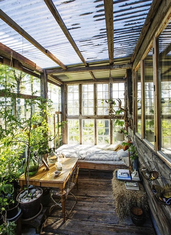 Quarto na varanda