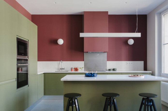 combinação de vermelho e verde