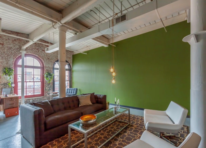 loft na sala de estar