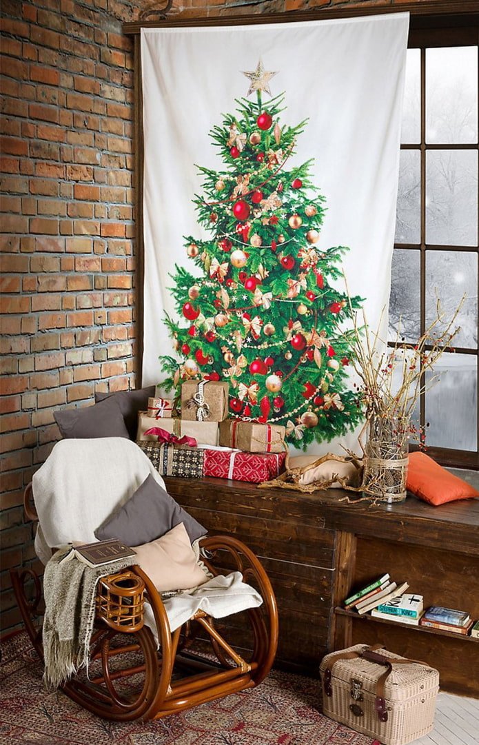 Árvore de Natal em tecido