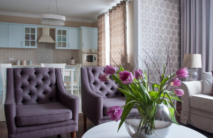 poltronas lilases