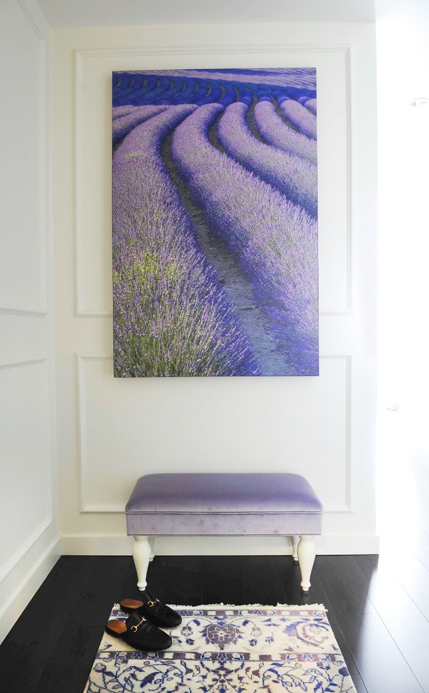 pintura com lavanda