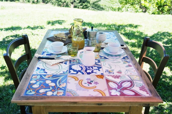 Mesa para a dacha