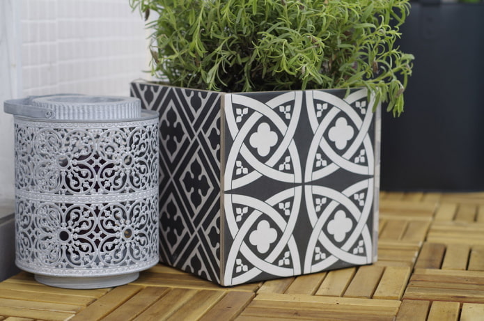 Vaso de azulejos