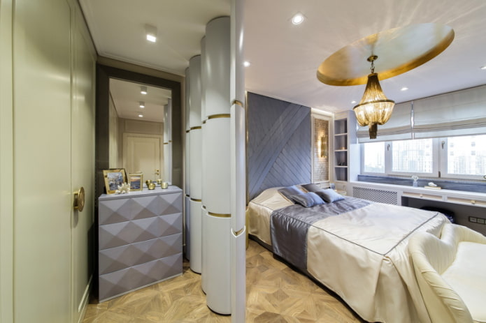 lustre luxuoso no quarto