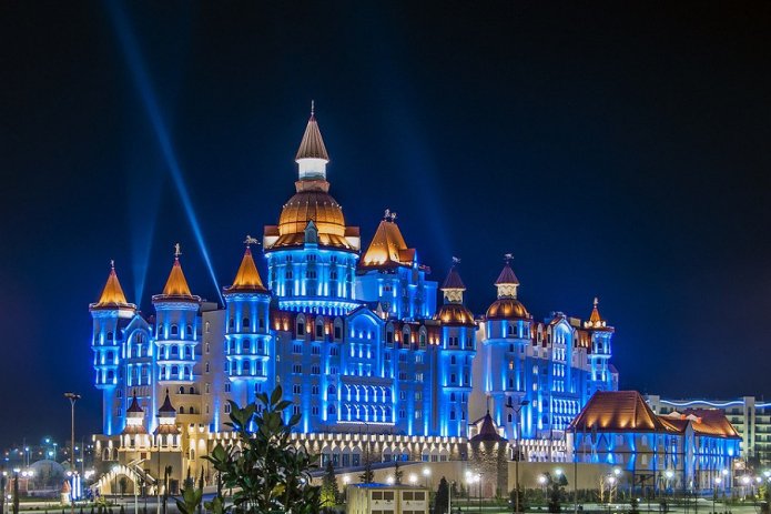 hotel com iluminação
