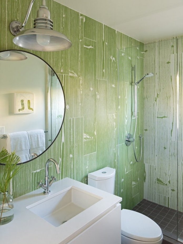 painéis de PVC verdes