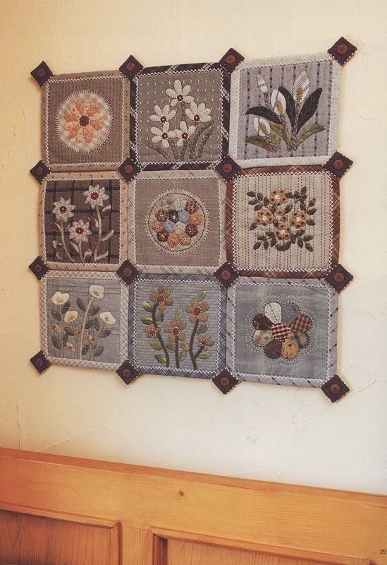 painel de cozinha em técnica de patchwork