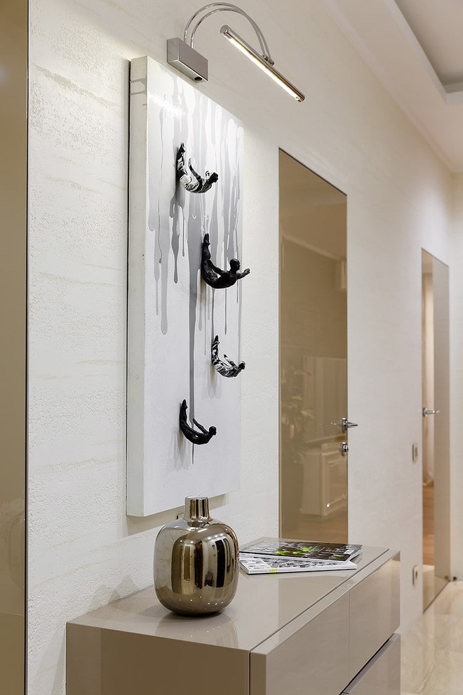 Painel de parede 3D no interior