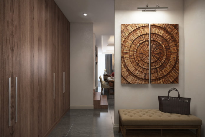 painel de parede modular no interior