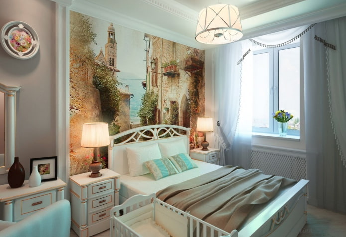 painel de parede no interior em estilo provençal