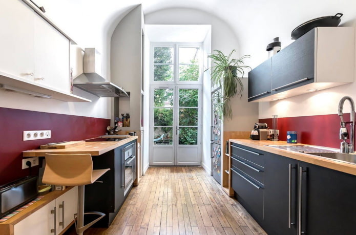 spacious kitchen layout