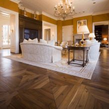 Parquet no interior: tipos, seleção de cores, métodos de instalação, 70 fotos - 6
