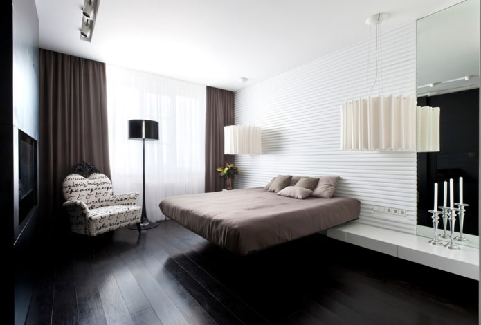 cama flutuante em um design moderno