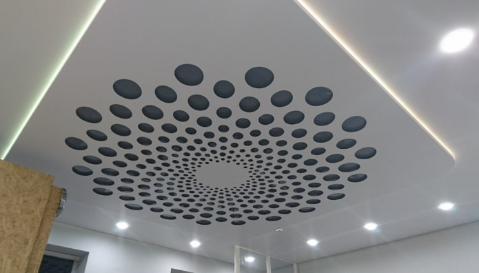 estrutura flutuante perfurada