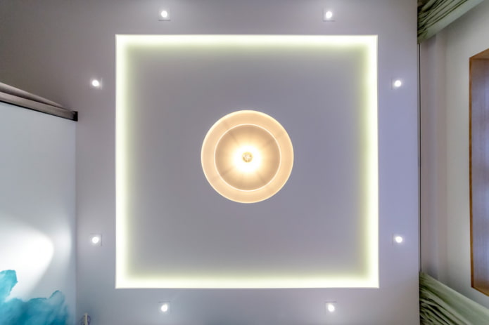teto com lustre