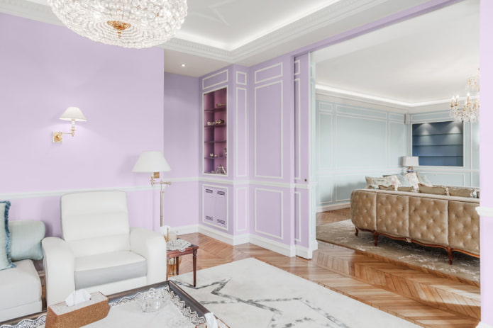 paredes roxo-claro