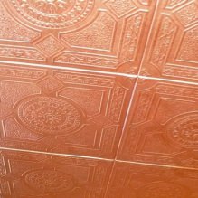 Placas de espuma plástica para teto: prós e contras, etapas de colagem-4