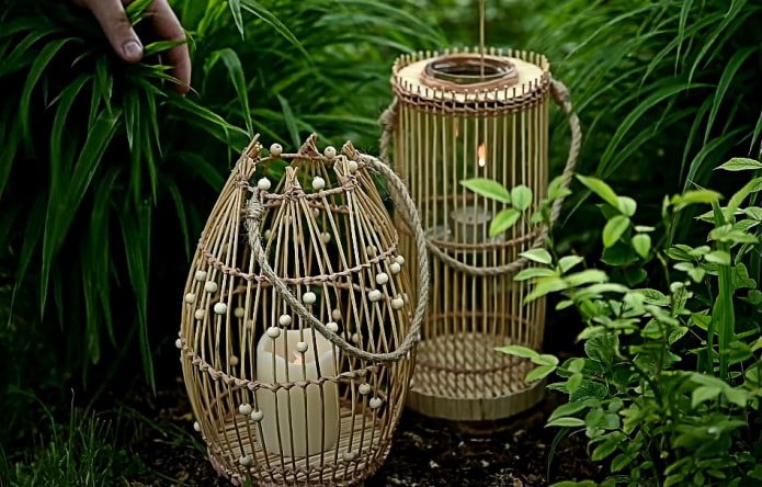 lanterna de bambu