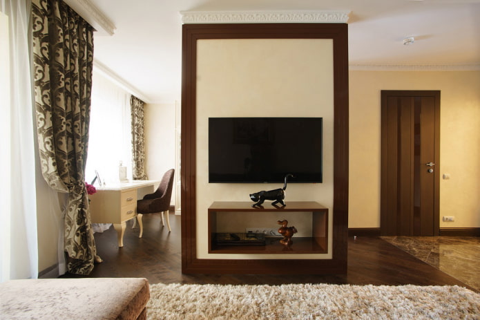parede falsa decorativa no interior