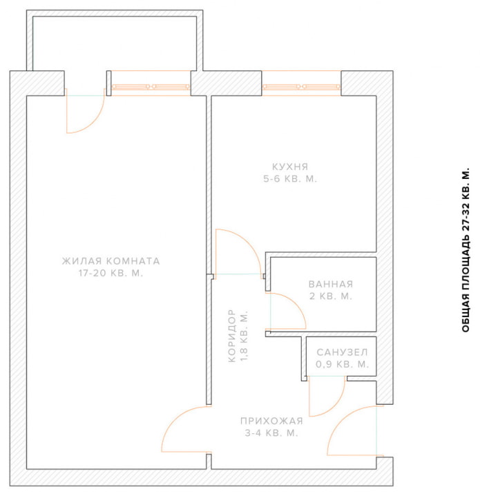 remodelando um apartamento de um cômodo da era Khrushchev